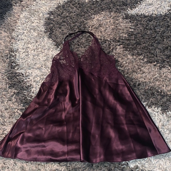 Victoria's Secret Other - VS large satin like chemise sequined shoulder straps like new